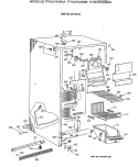 FREEZER SECTION Diagram and Parts List for TFX24PAXBWW  General Electric Refrigerator