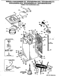 CABINET AND SUSPENSION ASM. Diagram and Parts List for WWA8890RBLAA  General Electric Washer