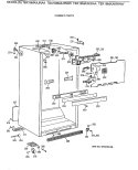 CABINET PARTS Diagram and Parts List for TBX18MAXKRWW  General Electric Refrigerator