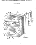 FRESH FOOD DOOR Diagram and Parts List for TBX19DAXKRWW  General Electric Refrigerator