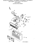 CONTROLS & GRILL ASSEMBLY Diagram and Parts List for AZ51H06DBCV1  General Electric Air Conditioner