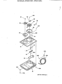 Section Diagram and Parts List for JP201CVBC  General Electric Cooktop