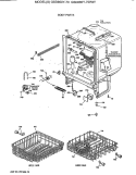BODY PARTS Diagram and Parts List for GSD850Y-70  General Electric Dishwasher