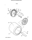 DRUM Diagram and Parts List for DZSQ495ET0WW  General Electric Dryer