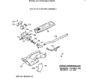 GAS VALVE & BURNER ASSEMBLY Diagram and Parts List for DZSQ495GT0WW  General Electric Dryer