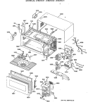 Section Diagram and Parts List for JEM25L01  General Electric Microwave