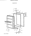 FREEZER DOOR Diagram and Parts List for FP15STRAD  General Electric Freezer