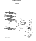 UNIT PARTS Diagram and Parts List for FP15STRAD  General Electric Freezer