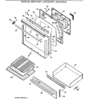 Section Diagram and Parts List for JGBP38GES2  General Electric Range