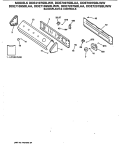 BACKSPLASH & CONTROLS Diagram and Parts List for DDE7109SBLAA  General Electric Dryer