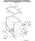 Section Diagram and Parts List for DDE7109SBLAA  General Electric Dryer