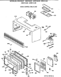DOOR, CONTROL, GRILL CASE Diagram and Parts List for JVM130J01  General Electric Microwave
