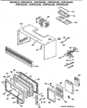 Section Diagram and Parts List for JVM152J02  General Electric Microwave