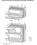 Section Diagram and Parts List for TBX16SYXDLAD  General Electric Refrigerator