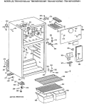 Section Diagram and Parts List for TBX16SYXDLAD  General Electric Refrigerator