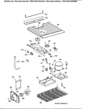 Section Diagram and Parts List for TBX16SYXDLAD  General Electric Refrigerator