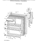 FRESH FOOD DOOR Diagram and Parts List for CTK24GAXERAA  Hotpoint Refrigerator