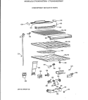 COMPARTMENT SEPARATOR PARTS Diagram and Parts List for CTK24GAXERAA  Hotpoint Refrigerator