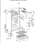 CABINET Diagram and Parts List for CTT16CYXLRWH  Hotpoint Refrigerator