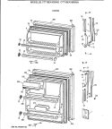 DOORS Diagram and Parts List for CTT18EAYBRAD  Hotpoint Refrigerator