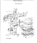 FRESH FOOD SECTION Diagram and Parts List for CSK22GAXBAD  Hotpoint Refrigerator