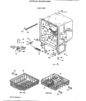 BODY PARTS Diagram and Parts List for HDA200X-68BA  Hotpoint Dishwasher