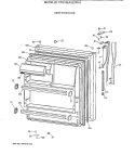 FRESH FOOD DOOR Diagram and Parts List for CTG18EAXERWH  Hotpoint Refrigerator