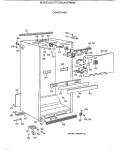 CABINET PARTS Diagram and Parts List for CTG18GAXERWW  Hotpoint Refrigerator