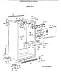 CABINET PARTS Diagram and Parts List for CTG21GAXERWW  Hotpoint Refrigerator
