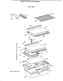 SHELF PARTS Diagram and Parts List for CTG21GAXERWW  Hotpoint Refrigerator