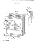 FRESH FOOD DOOR Diagram and Parts List for CTG24GAXERWW  Hotpoint Refrigerator