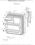 Part Location Diagram of WR12X1003 GE INSERT HANDLE FF BK