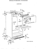 CABINET PARTS Diagram and Parts List for CTH18EAXHRAD  Hotpoint Refrigerator