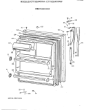 FRESH FOOD DOOR Diagram and Parts List for CTT18GAXFRAA  Hotpoint Refrigerator
