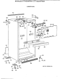 CABINET PARTS Diagram and Parts List for CTT18GAXFRAA  Hotpoint Refrigerator