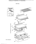SHELF PARTS Diagram and Parts List for CTT18GAXFRAA  Hotpoint Refrigerator