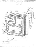 FRESH FOOD DOOR Diagram and Parts List for CTX18BAXFRAD  Hotpoint Refrigerator