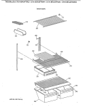 SHELF PARTS Diagram and Parts List for CTX18BAXFRAD  Hotpoint Refrigerator