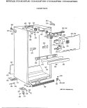 CABINET PARTS Diagram and Parts List for CTX18CAXFLWH  Hotpoint Refrigerator