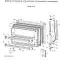 FREEZER DOOR Diagram and Parts List for CTX18CAXGRWH  Hotpoint Refrigerator