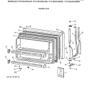 FREEZER DOOR Diagram and Parts List for CTX18CAXHRAD  Hotpoint Refrigerator