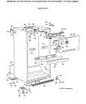 CABINET PARTS Diagram and Parts List for CTX18CAXHRAD  Hotpoint Refrigerator