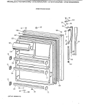 FRESH FOOD DOOR Diagram and Parts List for CTX21EAXCRAD  Hotpoint Refrigerator