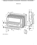 FREEZER DOOR Diagram and Parts List for CTX21EAXERAD  Hotpoint Refrigerator