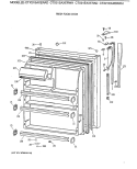 FRESH FOOD DOOR Diagram and Parts List for CTX21EAXERAD  Hotpoint Refrigerator