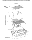 SHELF PARTS Diagram and Parts List for CTX21EAXERAD  Hotpoint Refrigerator