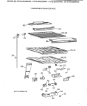 COMPARTMENT SEPARATOR PARTS Diagram and Parts List for CTX21EAXERAD  Hotpoint Refrigerator