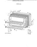 FREEZER DOOR Diagram and Parts List for CTX21LAXCRWH  Hotpoint Refrigerator