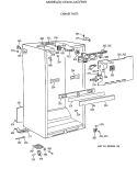 CABINET PARTS Diagram and Parts List for CTX21LAXCRWH  Hotpoint Refrigerator