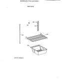 SHELF PARTS Diagram and Parts List for CTX21LAXCRWH  Hotpoint Refrigerator